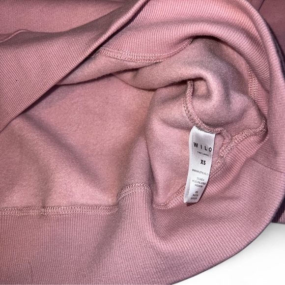 NWT! Wilo The Label Women's Pink Sweatshirt & Shorts SET size XS - Picture 7 of 8